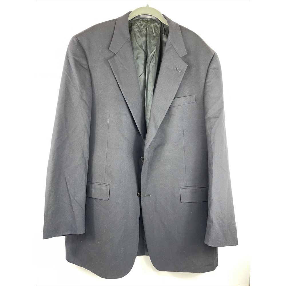 Austin Reed Mens Navy Blue 44-L  Suit Jacket Dillards London‎ England 6 Pockets